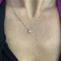 Collier Lux Gioielli Femme in Or blanc Diamante 0.10 Ct CLLK0366010;3;BI - CLLK0366010;3;BI